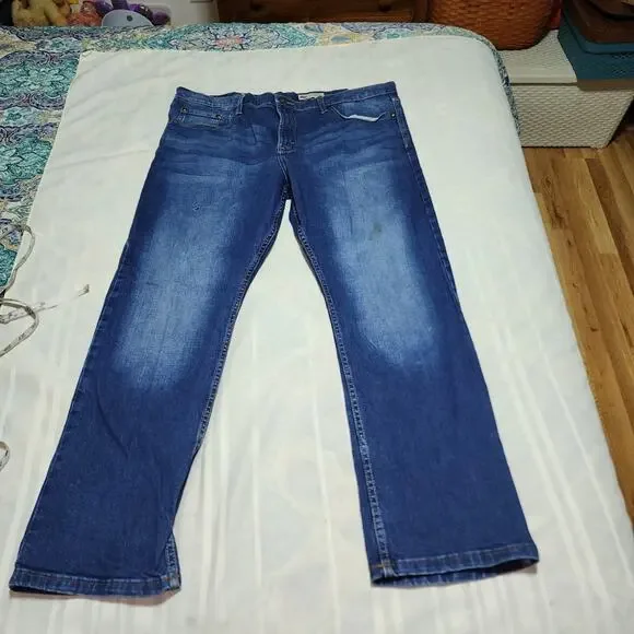 WRANGLER EUC MENS SZ 38 DENIM BLUE JEANS - Picture 1 of 10